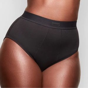 Skims Cotton High Waist Ribbed Brief
